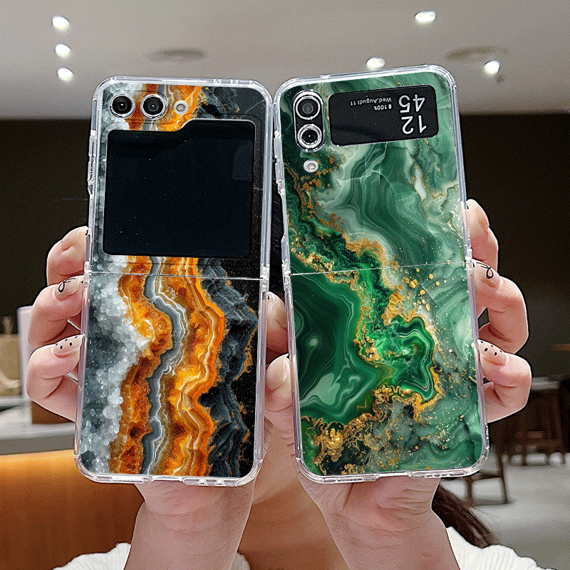 Artistic Colorful Marble Textu - Phone Cases Z Flip 7 评论和价格