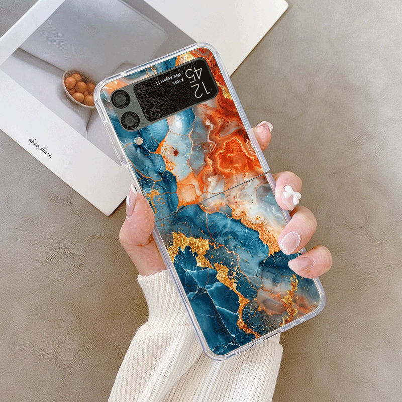 Artistic Colorful Marble Textu - Phone Cases Z Flip 7 评论和价格